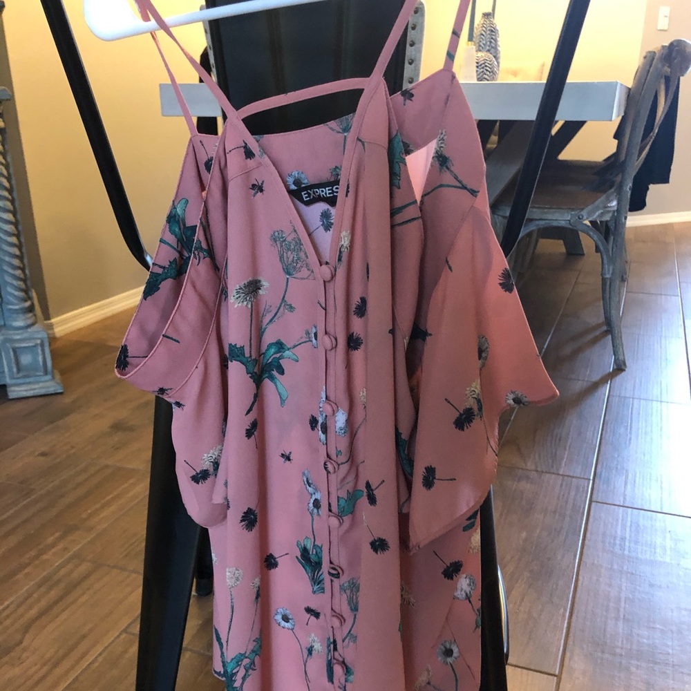 Express cold shoulder blouse